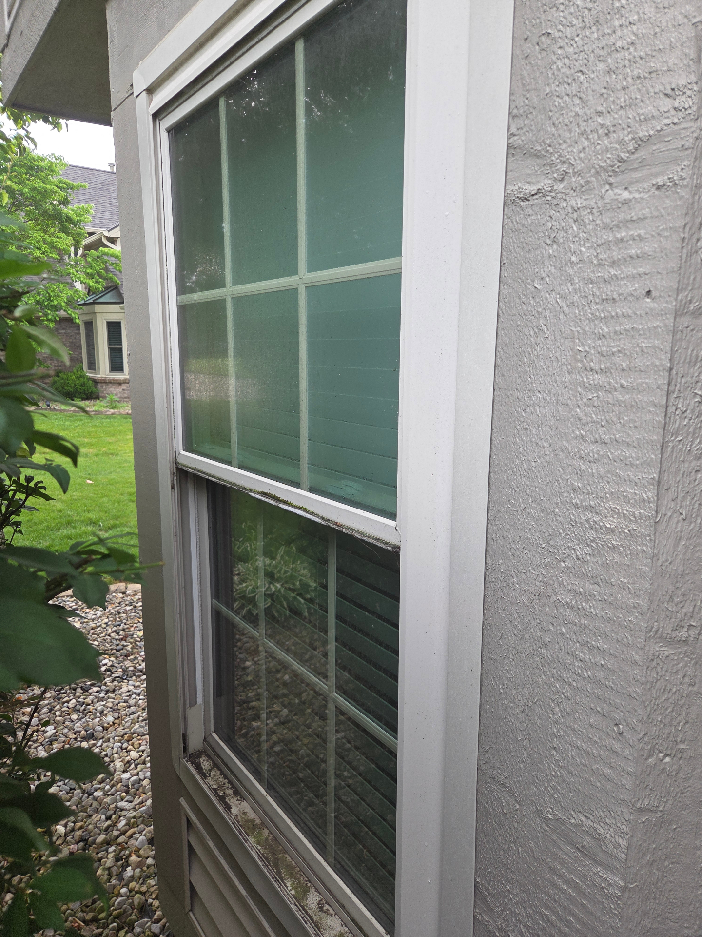 Dirty windows before cleaning